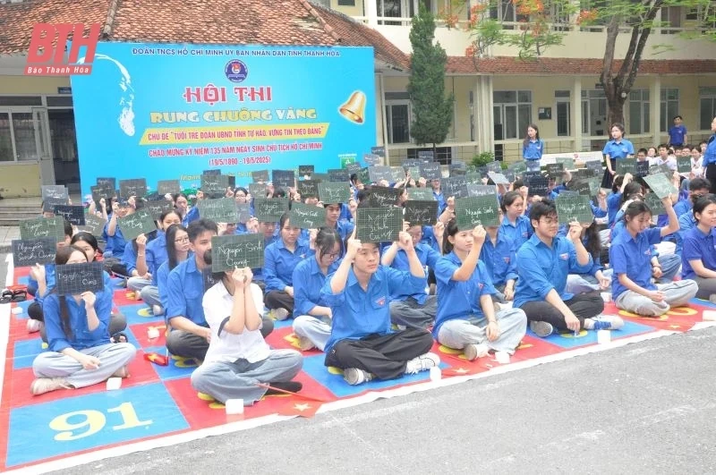 Sôi nổi hội thi Rung chuông vàng Tuổi trẻ đoàn thanh niên UBND tỉnh tự hào, vững tin theo Đảng
