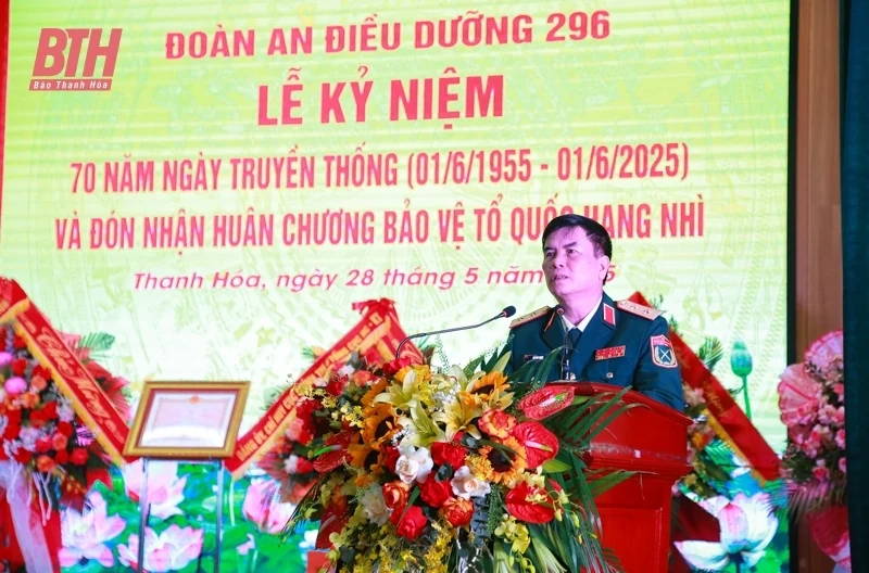 Đoàn An điều dưỡng 296 kỷ niệm 70 năm thành lập và đón nhận Huân chương Bảo vệ Tổ quốc hạng Nhì