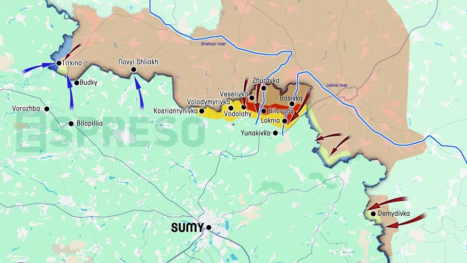Nga áp sát Sumy, thành phố nằm trong tầm pháo kích
