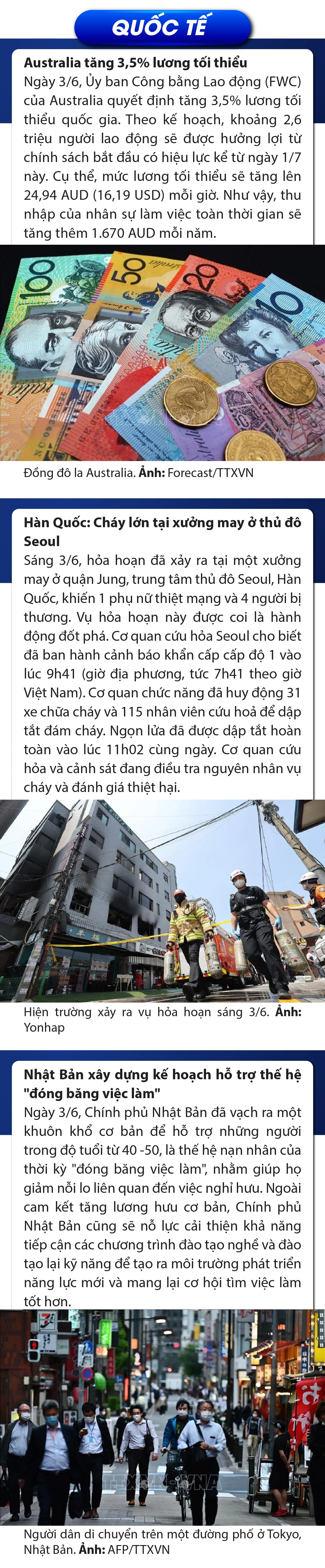 Sự kiện nổi bật trong nước, quốc tế ngày 3/6/2025