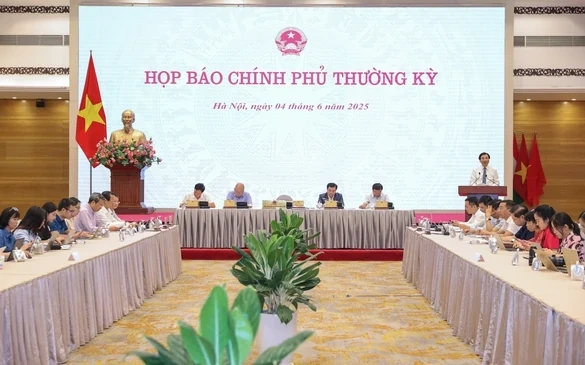 Họp báo Chính phủ thường kỳ tháng 5/2025: Tình hình phát triển KTXH nổi bật với 8 điểm sáng