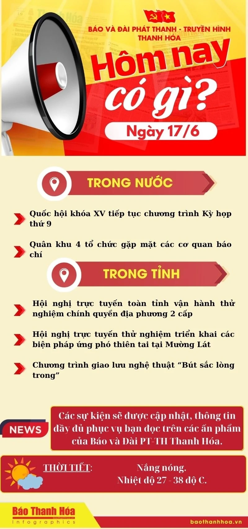 Hôm nay có gì? - Sự kiện nổi bật ngày 17/6/2025