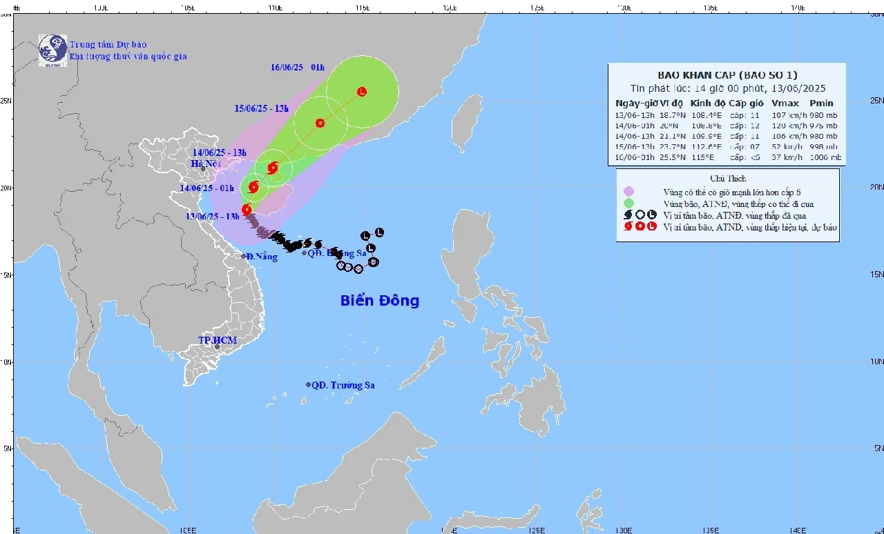 Bão số 1 xuất hiện vào tháng 6: Hơn 40 năm mới có một lần