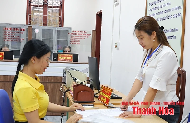 Ngày đầu vận hành mô hình chính quyền địa phương 2 cấp ở xã Thiệu Hóa