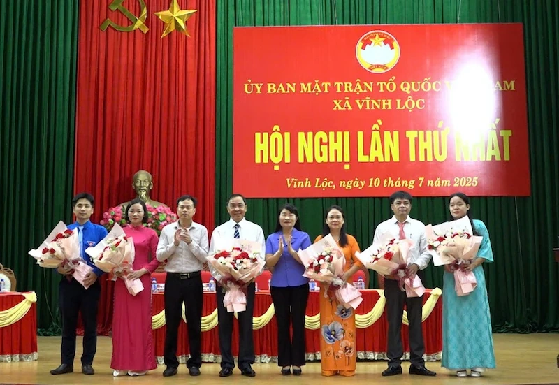 Hội nghị lần thứ nhất Ủy ban MTTQ xã Vĩnh Lộc nhiệm kỳ 2024-2029