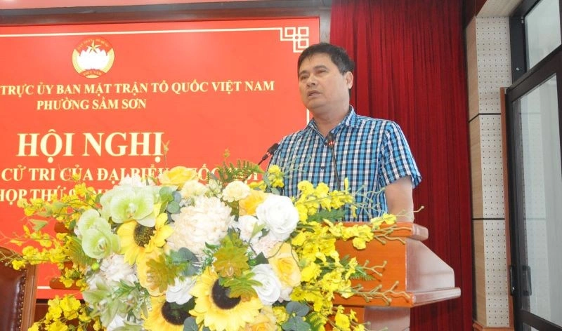 Đoàn ĐBQH tiếp xúc cử tri xã Hoằng Hóa và phường Sầm Sơn