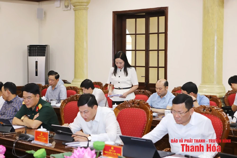 Ban Thường vụ Tỉnh ủy cho ý kiến về nhiều nội dung liên quan đến định hướng phát triển kinh tế - xã hội