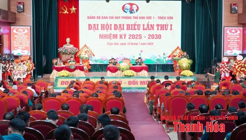 Đại hội Đảng bộ Ban Chỉ huy phòng thủ khu vực 1 - Triệu Sơn lần thứ I
