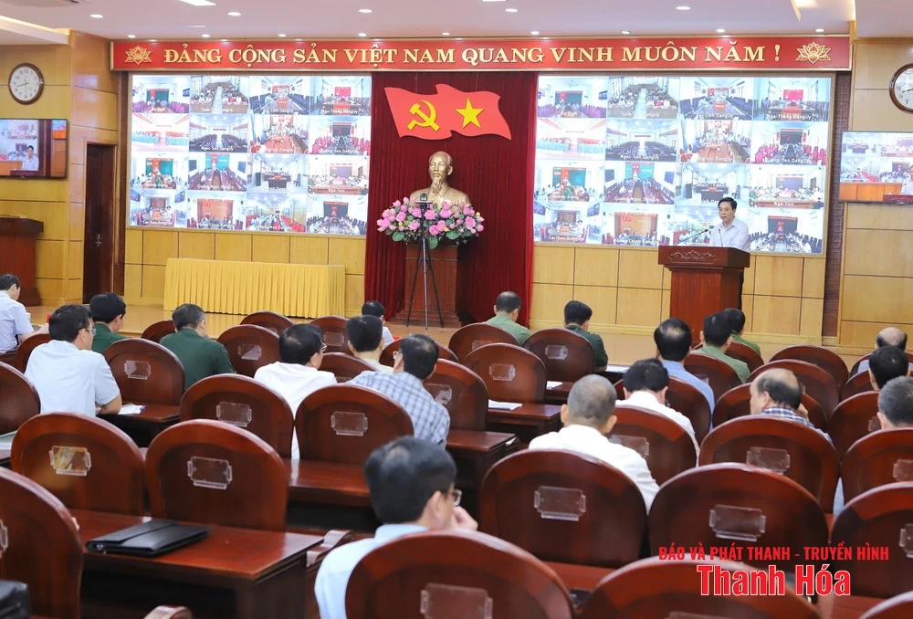 Hội nghị trực tuyến toàn tỉnh đánh giá tình hình ứng phó, khắc phục thiệt hại do bão số 3 và tiến độ xóa nhà tạm, nhà dột nát