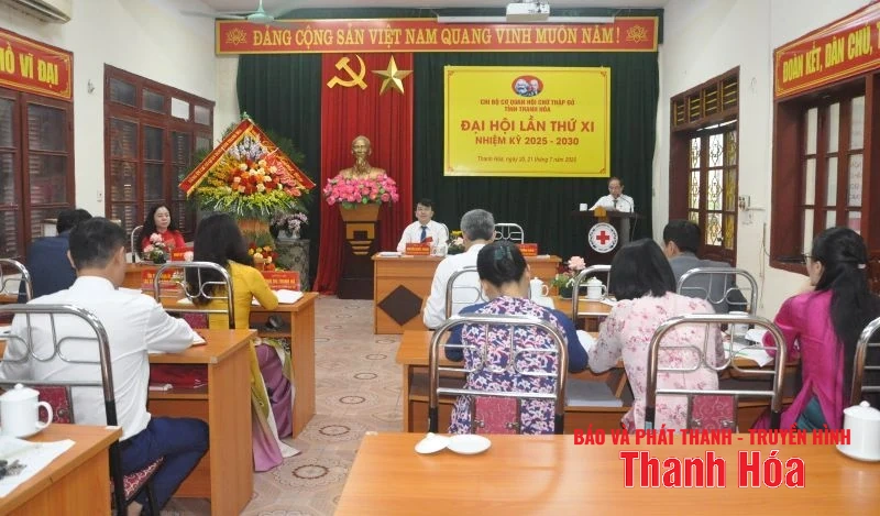 Đại hội Chi bộ Cơ quan Hội Chữ thập đỏ tỉnh Thanh Hóa lần thứ XI, nhiệm kỳ 2025-2030