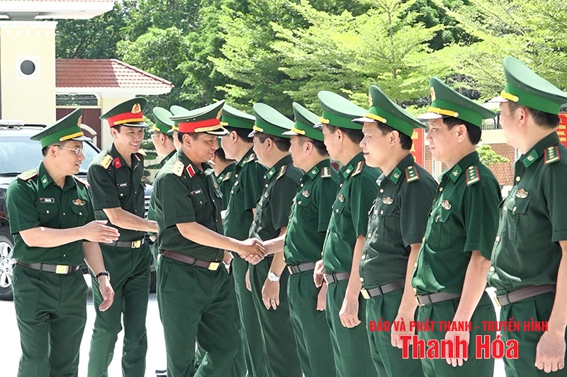 Tư lệnh Quân khu 4 kiểm tra tại Ban Chỉ huy Bộ đội Biên phòng tỉnh Thanh Hóa
