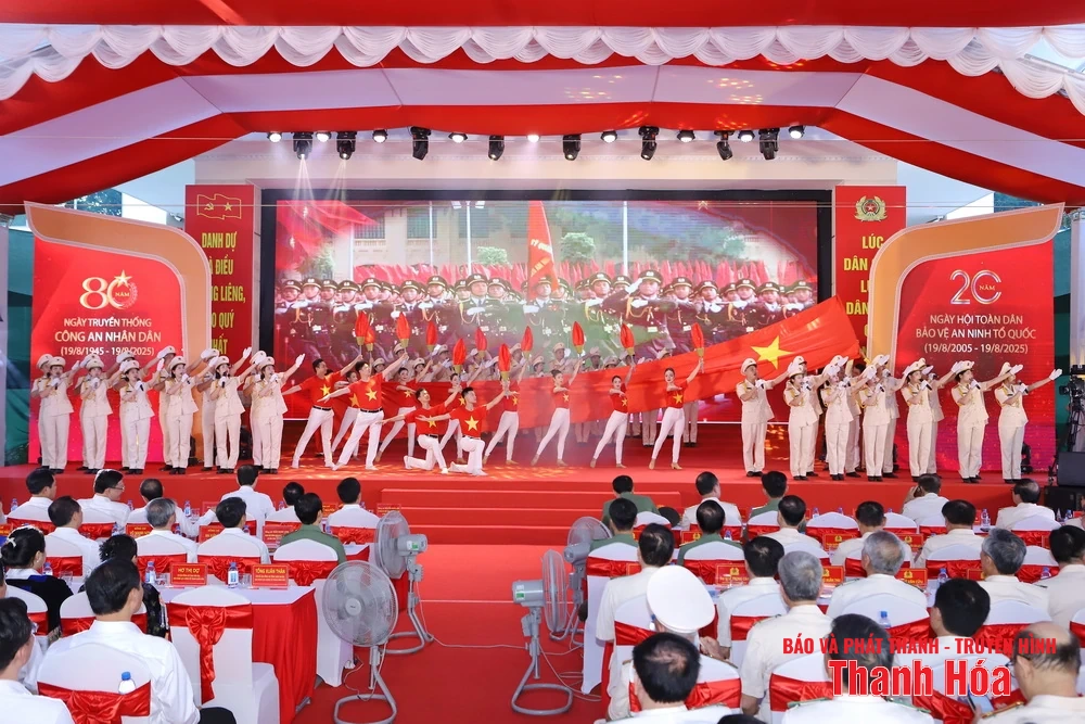 Thanh Hóa tổ chức trọng thể Lễ kỷ niệm 80 năm Ngày truyền thống Công an Nhân dân và 20 năm Ngày hội Toàn dân bảo vệ an ninh Tổ quốc