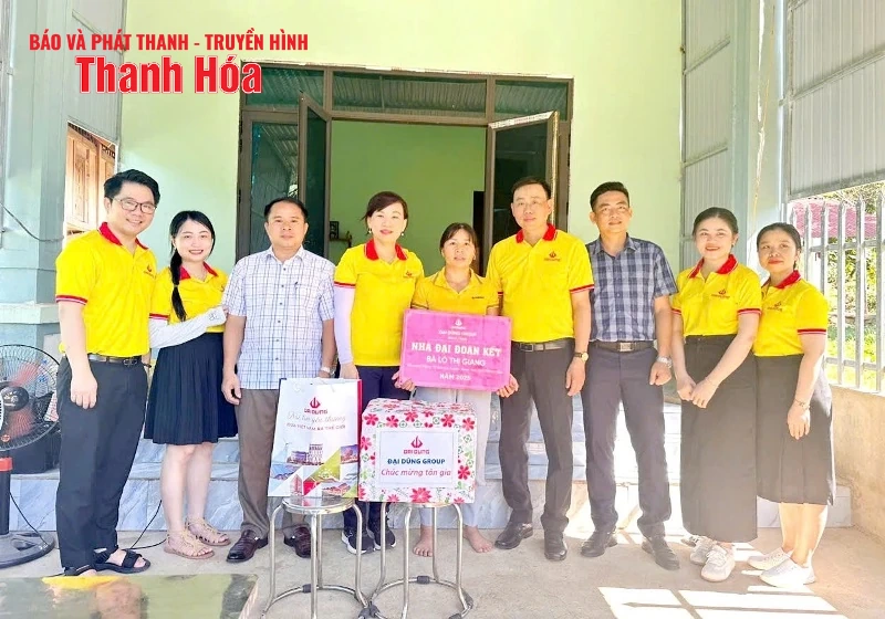 Tập đoàn Đại Dũng hỗ trợ xây dựng 10 nhà Đại đoàn kết giúp hộ nghèo an cư