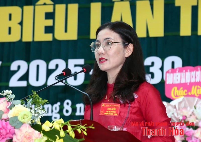 Phó Chủ tịch Thường trực HĐND tỉnh Lê Tiến Lam dự Đại hội đại biểu Đảng bộ xã Yên Thọ