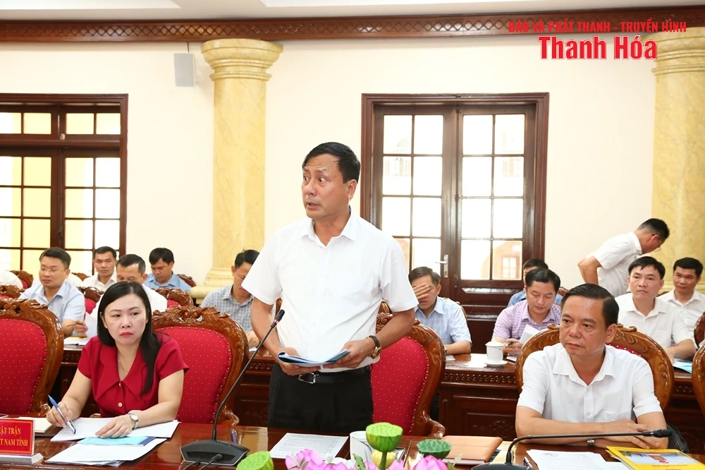 Phó Bí thư Thường trực Tỉnh ủy Lại Thế Nguyên chủ trì hội nghị cho ý kiến về công tác chuẩn bị Đại hội Đảng bộ 12 xã