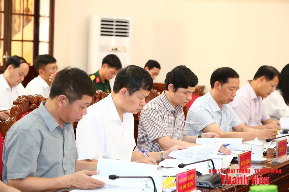 Phó Bí thư Thường trực Tỉnh ủy Lại Thế Nguyên chủ trì hội nghị cho ý kiến về công tác chuẩn bị Đại hội Đảng bộ 12 xã