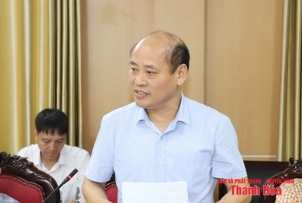 Phó Bí thư Tỉnh ủy Trịnh Tuấn Sinh chủ trì hội nghị cho ý kiến về công tác chuẩn bị Đại hội Đảng bộ 6 xã