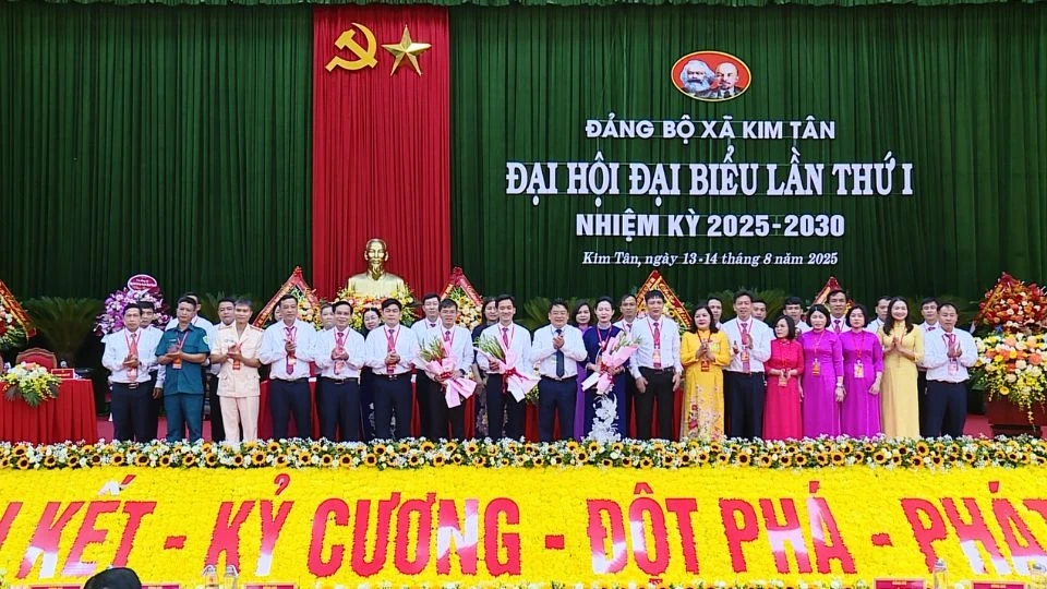 Đại hội Đại biểu Đảng bộ xã Kim Tân lần thứ I, nhiệm kỳ 2025-2030