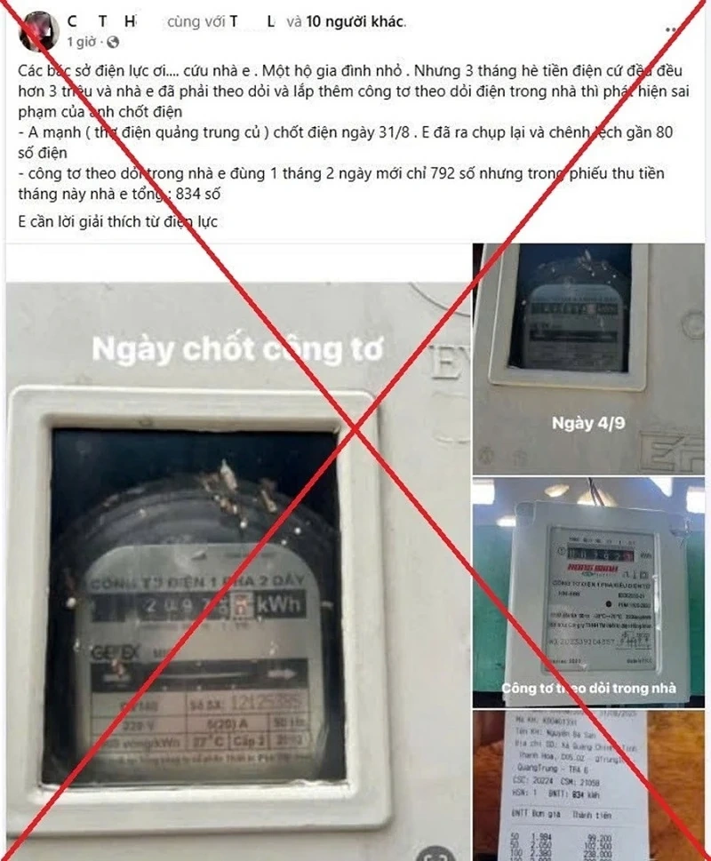 Công an làm việc với người đăng thông tin không chính xác về ngành điện lên mạng xã hội