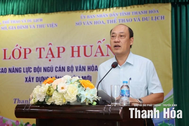 Tập huấn cho cán bộ văn hóa làm công tác xây dựng nông thôn mới