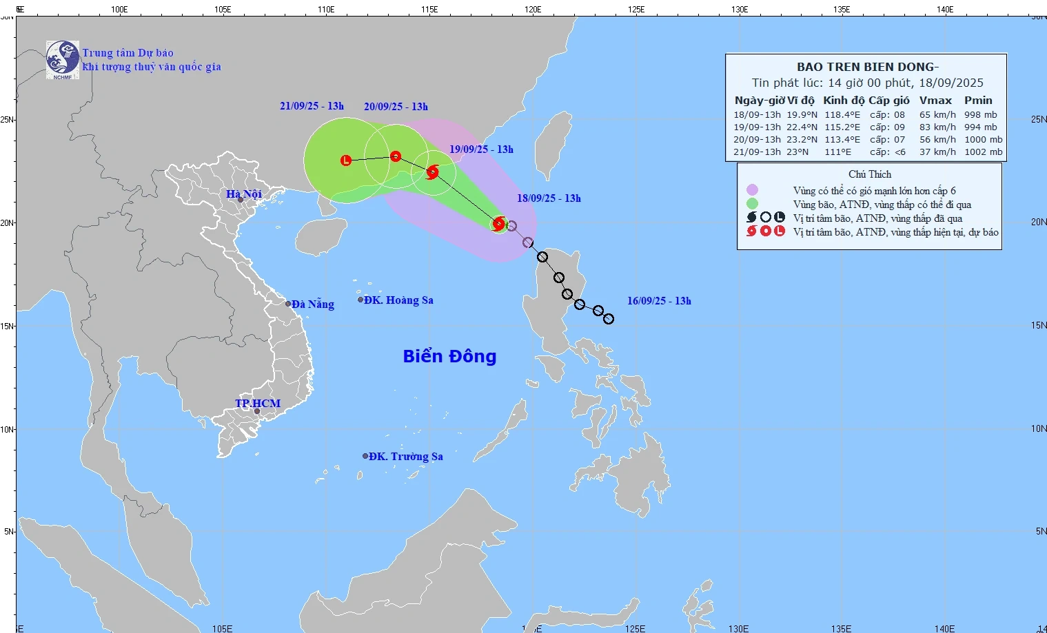 Áp thấp nhiệt đới mạnh lên thành bão số 8