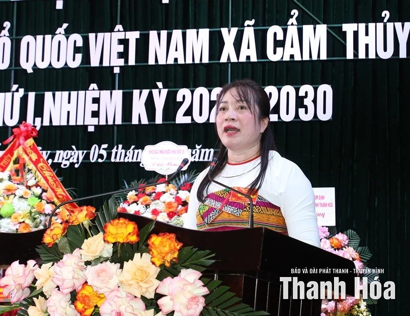 Đại hội đại biểu MTTQ xã Cẩm Thủy lần thứ I, nhiệm kỳ 2025-2030