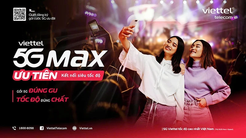 Viettel ra mắt hệ gói cước 5GMAX – Khẳng định vị thế dẫn đầu về tốc độ và trải nghiệm
