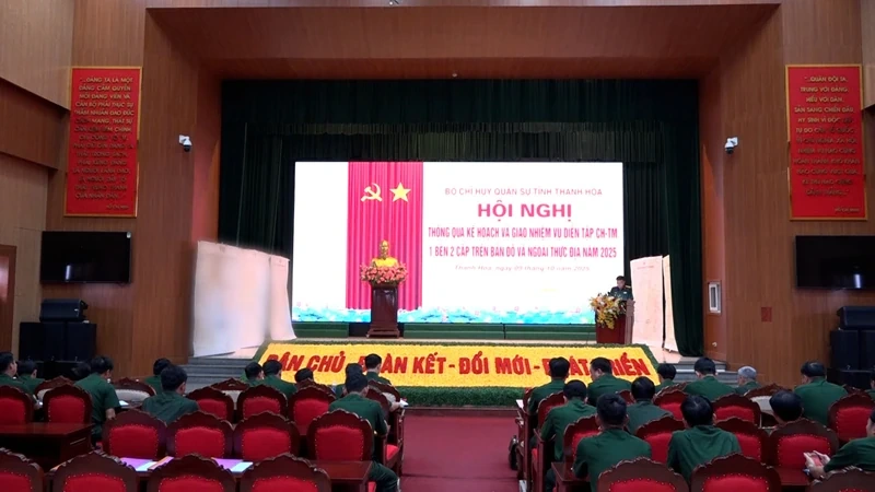 Triển khai kế hoạch diễn tập Chỉ huy - Tham mưu năm 2025