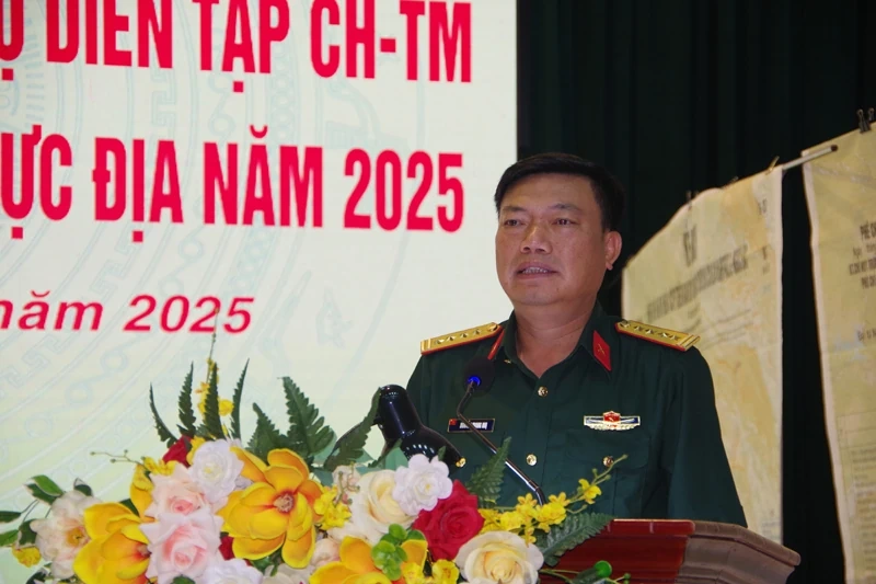 Triển khai kế hoạch diễn tập Chỉ huy - Tham mưu năm 2025