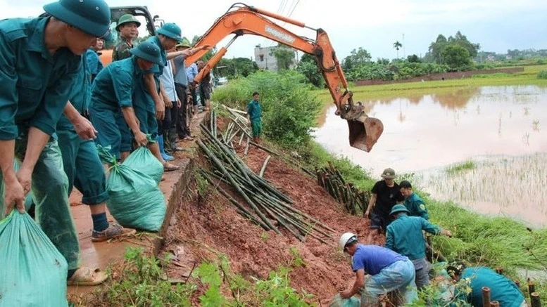 Thông tin vỡ đê ở Bắc Ninh là không chính xác; đê sông Thương vẫn an toàn