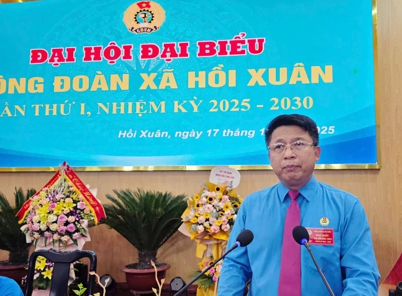 Đại hội đại biểu Công đoàn xã Hồi Xuân lần thứ I