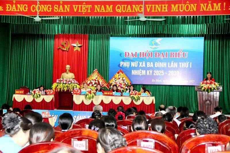 Phụ nữ xã Ba Đình: phát huy truyền thống, bản lĩnh, trí tuệ, khát vọng vươn lên trong kỷ nguyên mới