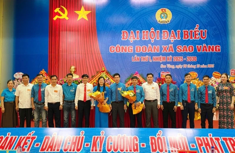 Đổi mới, sáng tạo, xây dựng tổ chức công đoàn xã Sao Vàng vững mạnh