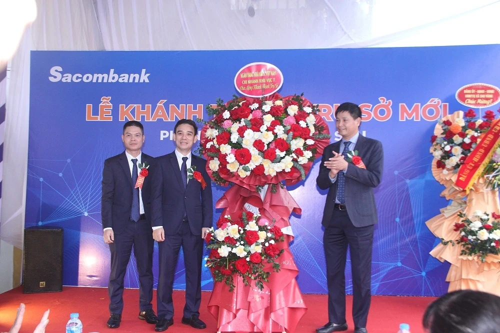 Sacombank khánh thành trụ sở mới Phòng giao dịch Lam Sơn
