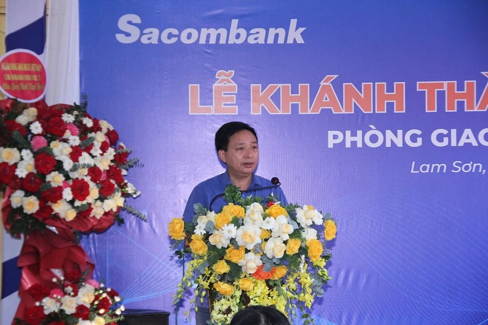 Sacombank khánh thành trụ sở mới Phòng giao dịch Lam Sơn
