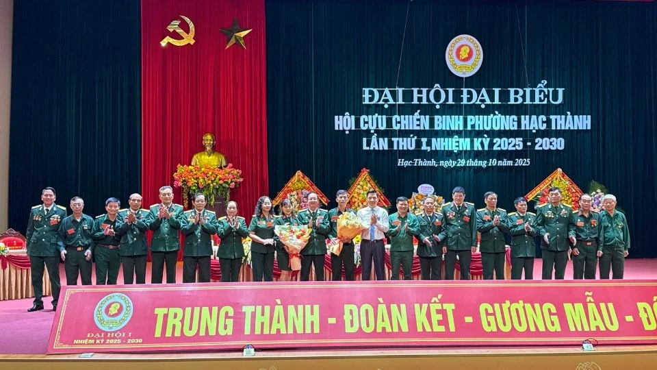 Đại hội đại biểu Hội Cựu chiến binh phường Hạc Thành