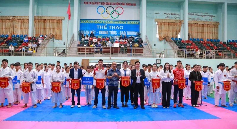 Khởi tranh giải karate trong chương trình Đại hội Thể dục thể thao tỉnh Thanh Hóa