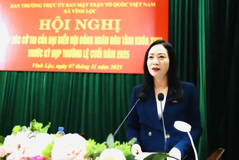 Tổ đại biểu HĐND tỉnh tiếp xúc cử tri xã Vĩnh Lộc