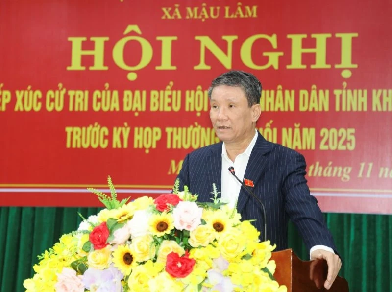 Cử tri xã Mậu Lâm đề nghị hỗ trợ phát triển hạ tầng thông tin phục vụ chuyển đổi số khu vực miền núi