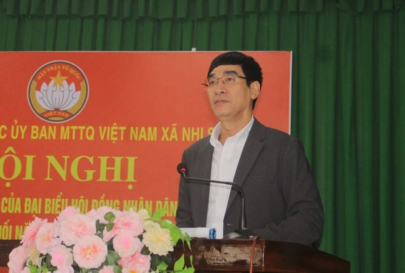 Tổ đại biểu HĐND tỉnh tiếp xúc cử tri tại xã Nhi Sơn