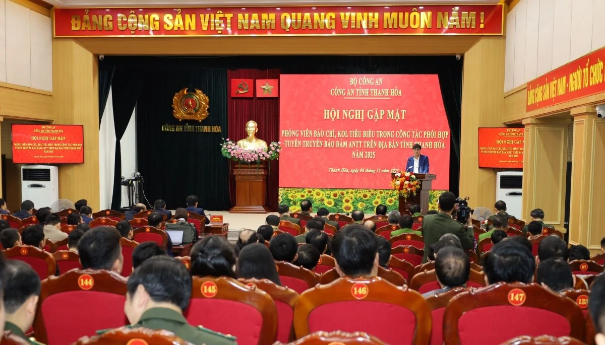 Gặp mặt phóng viên, KOL tiêu biểu trong phối hợp tuyên truyền đảm bảo an ninh trật tự