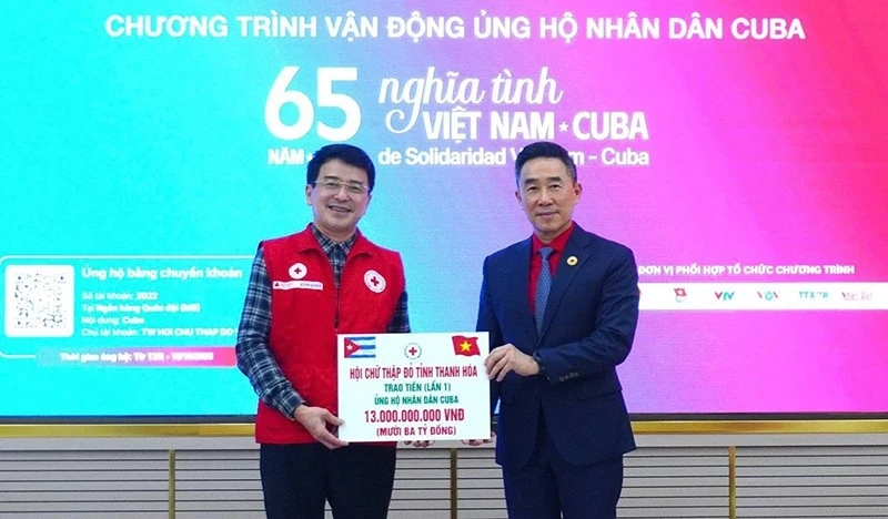 Thanh Hóa ủng hộ nhân dân Cuba hơn 21 tỷ đồng