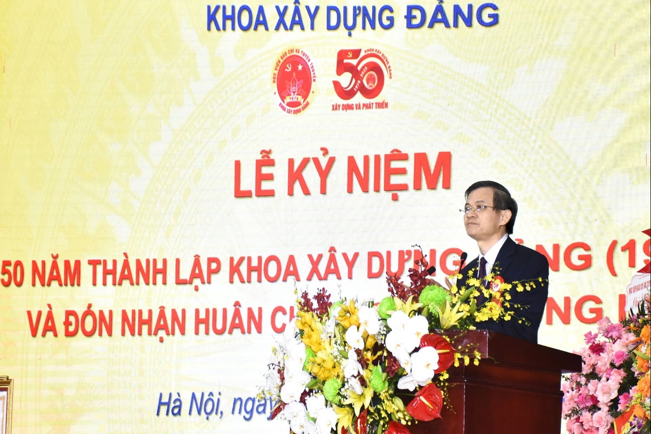 Khoa Xây dựng Đảng (Học viện Báo chí và Tuyên truyền) kỷ niệm 50 năm thành lập và đón nhận Huân chương Lao động hạng Ba