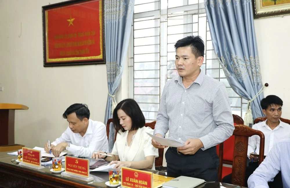 Ban Kinh tế Ngân sách – HĐND tỉnh giám sát thực hiện Nghị quyết về nội dung chất vấn của HĐND tỉnh tại xã Hoằng Tiến