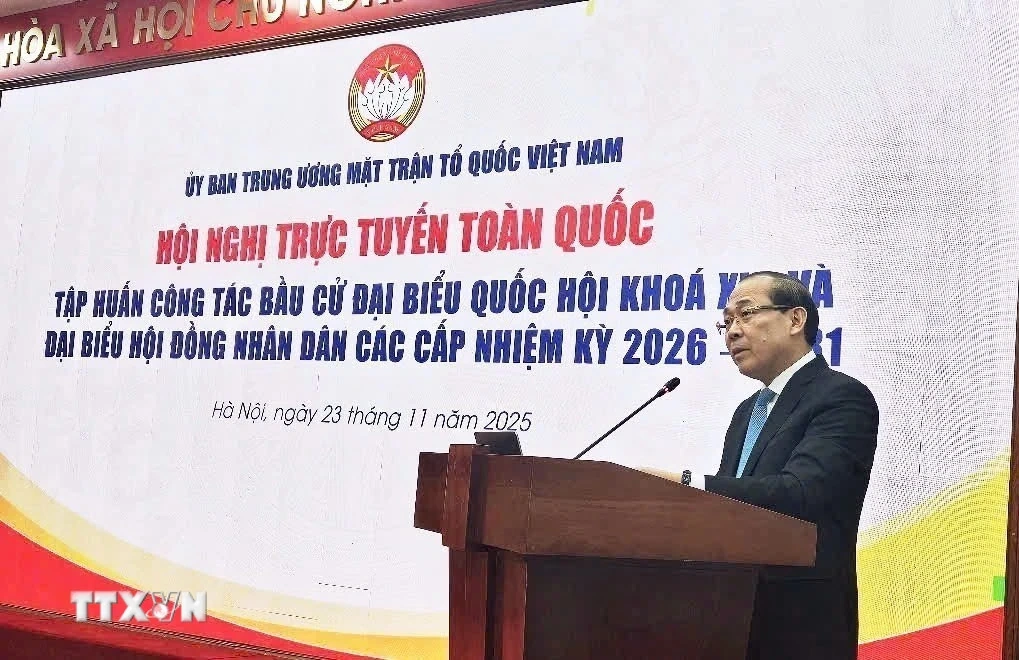 Tập huấn công tác bầu cử đại biểu Quốc hội khóa XVI và đại biểu HĐND các cấp