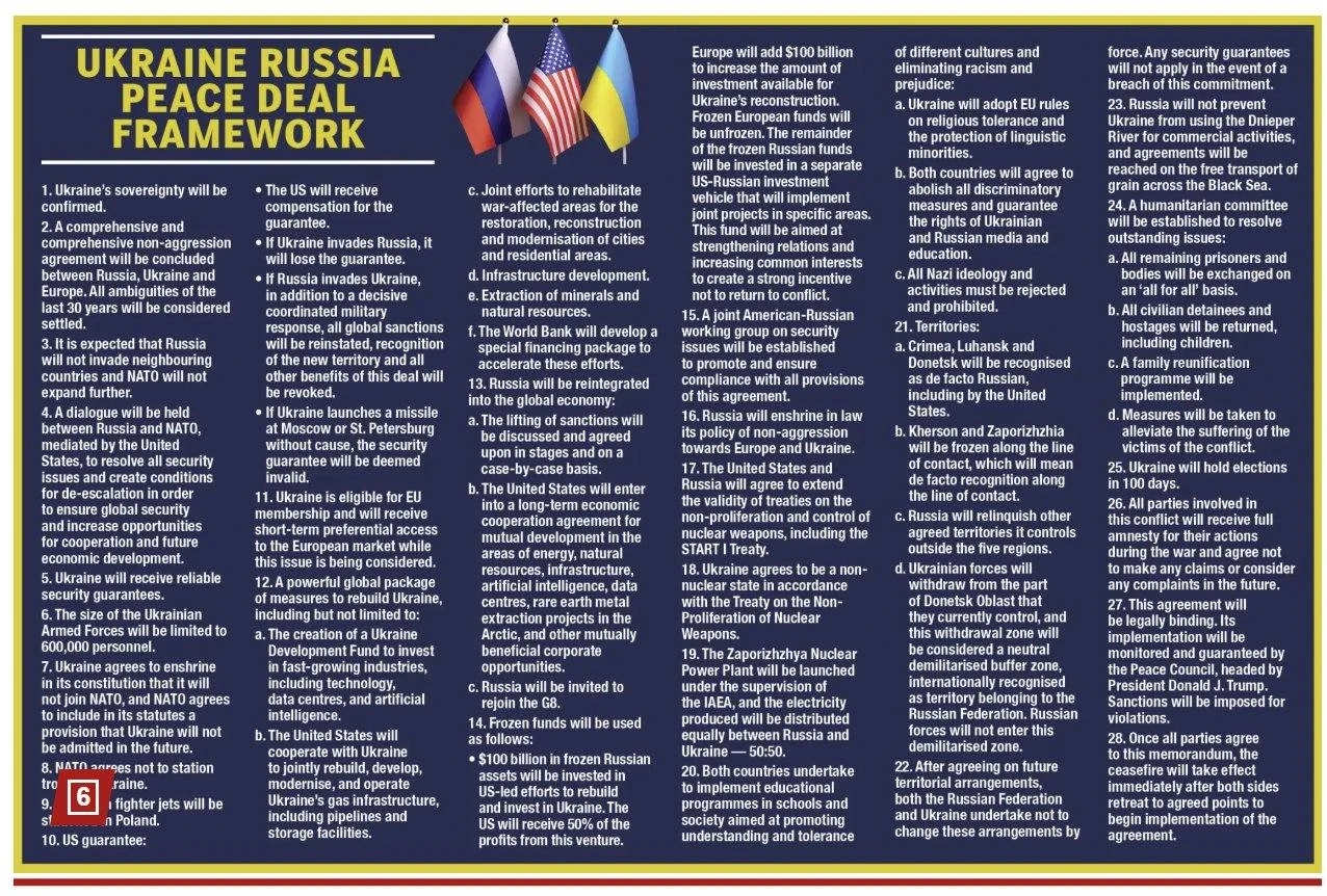 Kế hoạch hòa bình 28 điểm: Mỹ - Nga tính lại ván cờ, Ukraine đứng trước ngã rẽ sinh tử