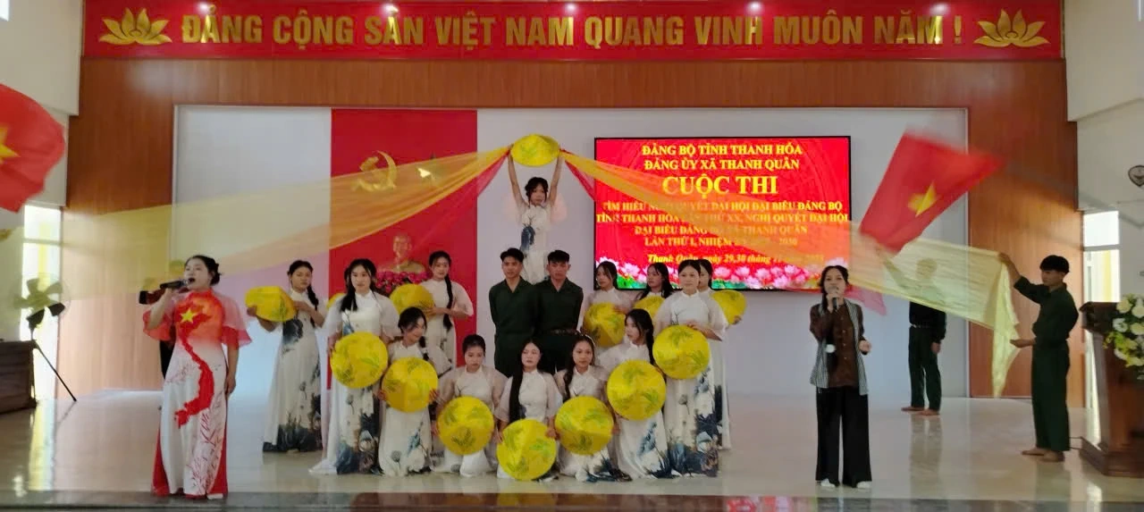 Đảng ủy xã Thanh Quân tổ chức Cuộc thi tìm hiểu nghị quyết Đại hội Đảng các cấp