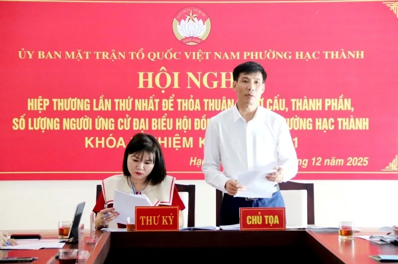 Cơ cấu, thành phần, số lượng người ứng cử đại biểu HĐND phường Hạc Thành