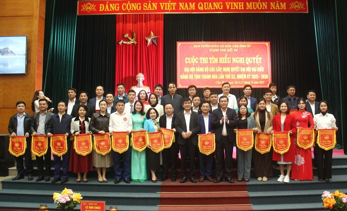 Sôi nổi cuộc thi tìm hiểu Nghị quyết Đại hội Đảng bộ các cấp - Cụm thi số IV