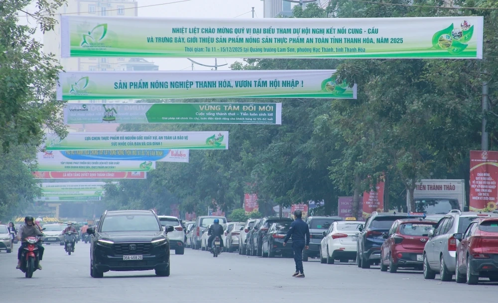 300 gian hàng sẵn sàng phục vụ người dân tại Hội nghị kết nối cung - cầu Thanh Hóa 2025